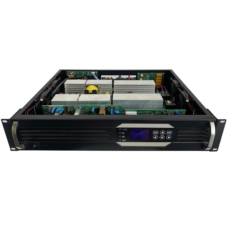 19' Rack mount 50HZ 2kva 2kw 240v 24vdc dc-ac pure sine wave inverter
